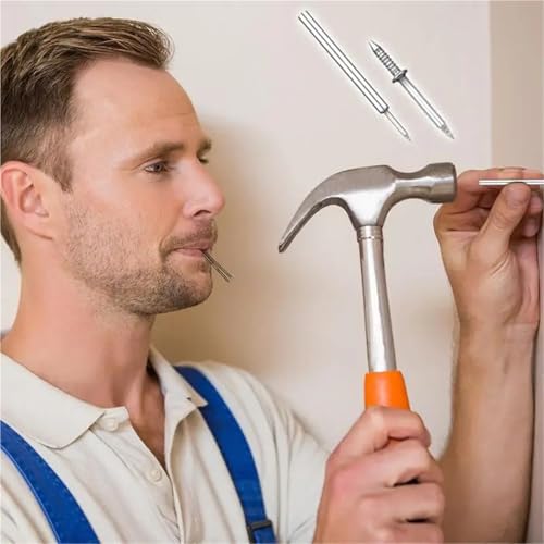 Clavos para zócalos de doble cabeza 600 piezas resistentes al óxido para molduras de madera sólida miniatura 4