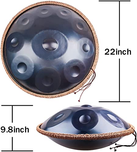 Tambor Handpan Armónico Profesional en Re menor 10 Notas 22 pulgadas miniatura 3