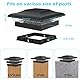 ILIKEPOW Solar Pfostenleuchte, 2 Modi LED Pfostenkappen Wasserdichte Garten Outdoor Solar Pfostenkappe für 9x9,10x10 cm Holzpfosten, Deck, Zaun (Kaltweiß 6000K & Warmweiß 3000k, 2 Stück)