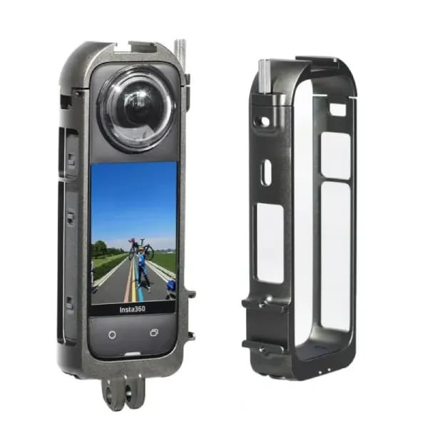 Image of TEKTONIC TMC-X4 Metal Cage for Insta360 X4 Action Camera - Aluminum Protective Frame with Lens Protection, Multiple 1 /4″ Mounts, Cold Shoe, Quick-Lock Design for Vlogging & 360 Filming