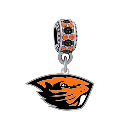 Oregon State University Beaver Charm Fits Compatible With Pandora Style Bracelets