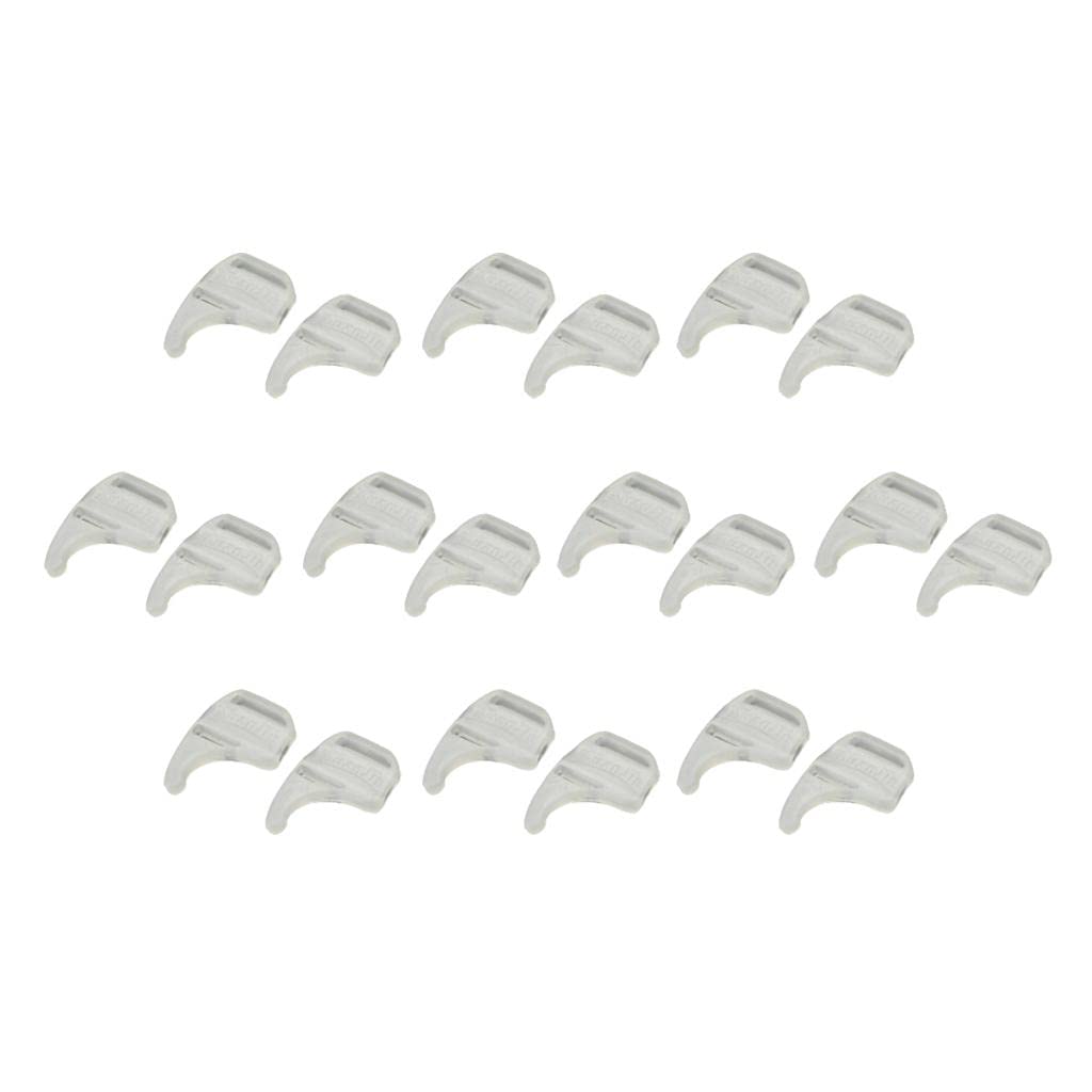 20x Silicone Glasses Ear Grip Holder Eyeglass Sunglass Anti Slip Hook White | Sporting Goods|Cycling|Sunglasses & Goggles | Sunglasses & Goggles | 10 Pairs Eyeglasses Temple Hooks-image-27