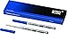 MONTBLANC Kugelschreibermine, Großraum, B, Schreibfarbe: pacific blue (2 Stück), Sie erhalten 1 Packung á 2 Stück