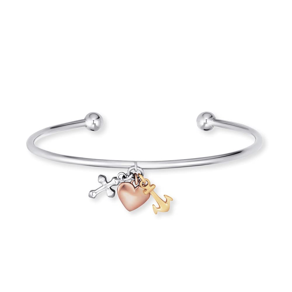 Engelsrufer Bracciale da donna in argento sterling e ciondolo a forma di ali duo, argento e nero, con 27 zirconi, chiusura a moschettone, lunghezza regolabile, senza nichel, Eine Grösse, Argento