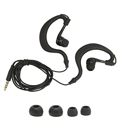 Auriculares con Cable para Colocar sobre Las Orejas, 3,5 Mm, Cómodos, Impermeables, con Cancelación de Ruido, Plug and Play, Auriculares Deportivos con Cable, con Micrófono y