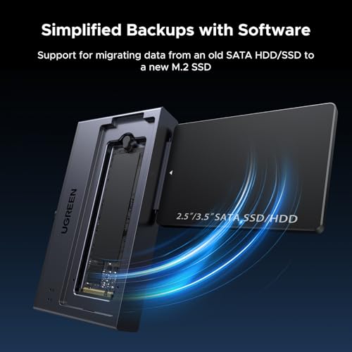 Adaptador UGREEN 2 en 1 para SSD M.2 NVMe y Disco SATA miniatura 4