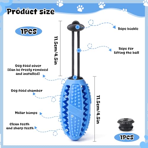 Hundespielzeug Intelligenz, Kauspielzeug für Hunde, Starker Naturkautschuk und Zahnpflege, Kleine und Große Hunde Hundespielzeug Unzerstörbar – Bild 3