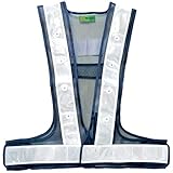 富士手袋工業 安全ベスト 紺×白 フリーサイズ LED 電飾ベスト 2060