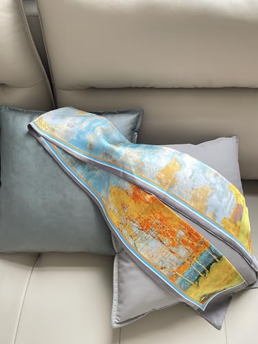 Luxurious Silk Feeling Scarf, Premium Head Scarf, Perfect Satin Hair Wraps for Women,Girls Fashion Accessory4