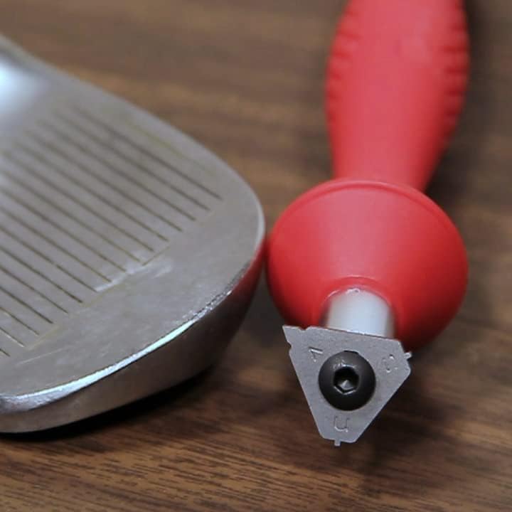 Miniatura 6 de ProActive Sports Herramienta de reparación Groove Doctor  para reranurado, afilado y limpieza de palos de golf de hierro y cuña  El accesorio de