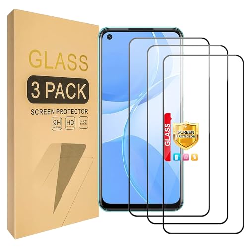 Lucyliy [3 paquetes] Compatible con Piezas para Motorola Moto G9 Power Protector de pantalla de vidrio templado, compatible con fundas [Alta definición][Dureza 9H][Antiarañazos]