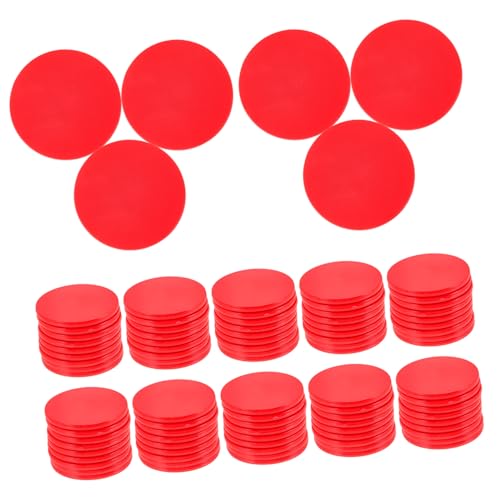 Toddmomy Bingo Markers Chips 25mm Poker Chips Game Counting Tokens Bingo Game Supplies Set of 100