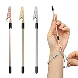 3 ピース ブレスレット ヘルパーツール Anglecai ハンド ブレスレット ファスナー ヘルパー ファスニング & フック ジュエリー ブレスレット ネックレス ウォッチ クラスプ タイ ファスナー (ゴールド、シルバー、ローズゴールド)