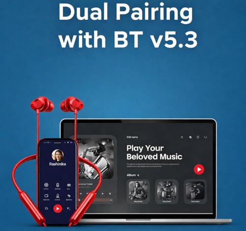 Image of Original Wireless Neckband for OnePlus Z3 ANC Earphones - High-Definition Sound Fast Power Boost Long Battery Hours & Smooth Feel