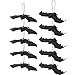 TOSSPER 10pcs Halloween Appeso Pipistrelli Falsi in Gomma Pipistrello Vampiro Realistico Giocattolo Spooky Spooky per Decorazione di Halloween Forniture per Feste