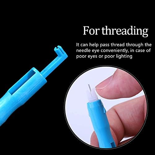 Sewing Machine Needle Threader 2 Pieces Machine Needle Threaders, Automatic Needle Threader Quick Sewing Threader Needle Threaders Tool for Sewing Machine