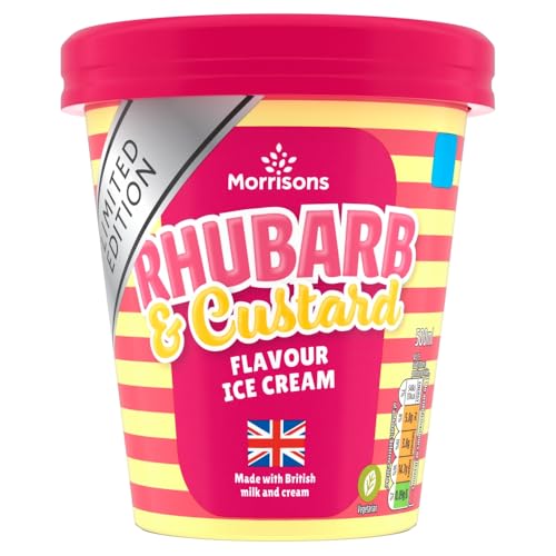 Morrisons Rhubarb and Custard Ice Cream 500ml