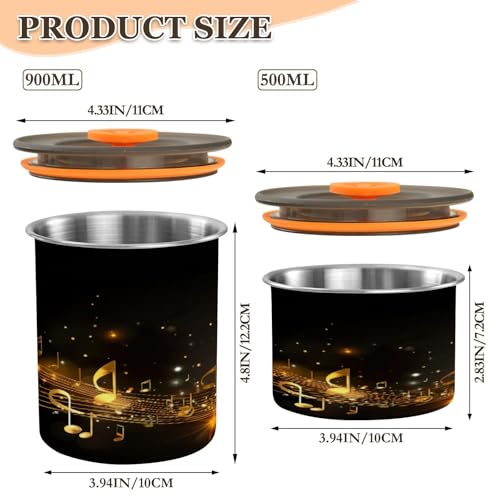 Envase Hermético de Acero Inoxidable para Café 900 ml miniatura 2