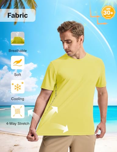 Rdruko Mens Athletic Shirts Dry Fit Short Sleeve Moisture Wicking Workout Shirts Breathable Cool Running Gym T-Shirt3