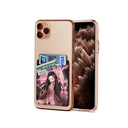 TezukaOsamu Demon Slayer Premium Leather Credit Card Holder Stick On Wallet iPhone Android Smartphones