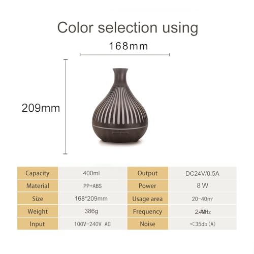 Difusor de aceites esenciales 400ml para habitación grande miniatura 7