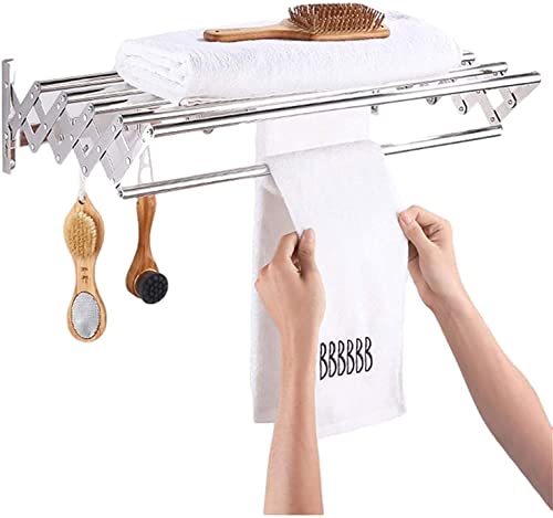 Étendoir à linge mural rétractable BROLEO pour optimiser l'espace et sécher sans encombrer