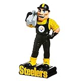 Team Sports America NFL Pittsburgh Steelers Fun Colorful Mascot Statue 12 Inches Tall