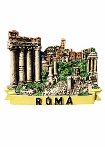 Imán decorativo souvenir Roma Italia 6.9x5.4 cm