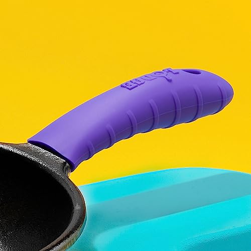Lodge Bold Dishwasher Safe Silicone Hot Handle Holder, Vivid Purple - image 2