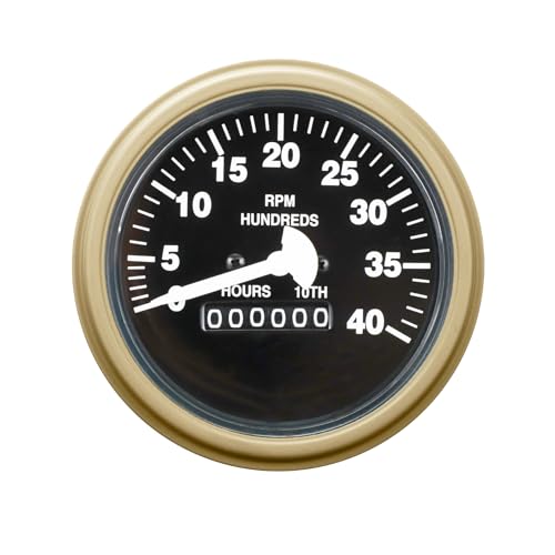 Military Tachometer- Green, Black, or Tan Housing, 85mm (3-3/38