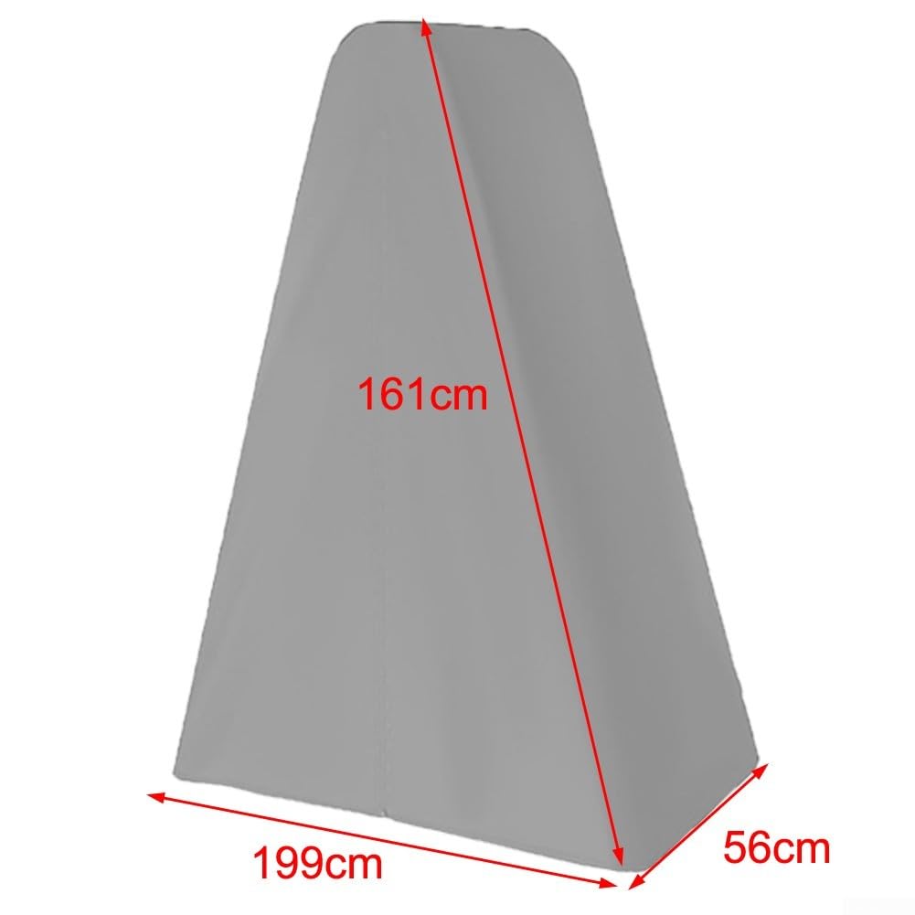 Copertura resistente per scala da piscina con design con cerniera per un facile accesso e una vestibilità sicura (grigio)