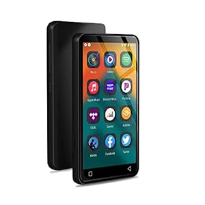 MP3 Player with Bluetooth and WiFi, 4″ Full Touch Screen MP4 MP3 Player with Spotify, Android Streaming Music Player with Pandora, Portable HiFi Sound Walkman Digital Audio Player with Speaker (Black)