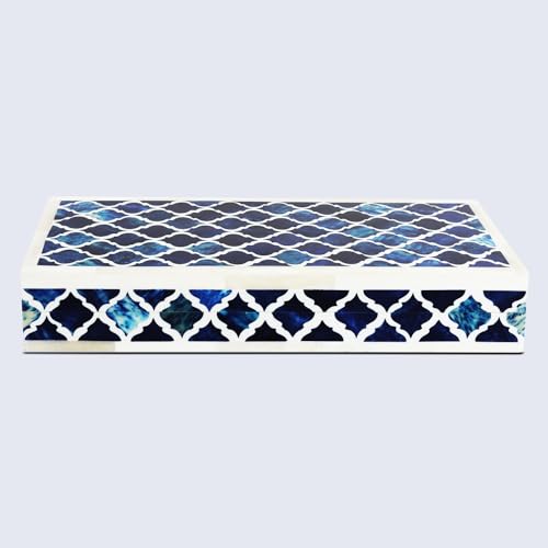 Boîte décorative pour bijoux rangement en bois sculpté classique - 6