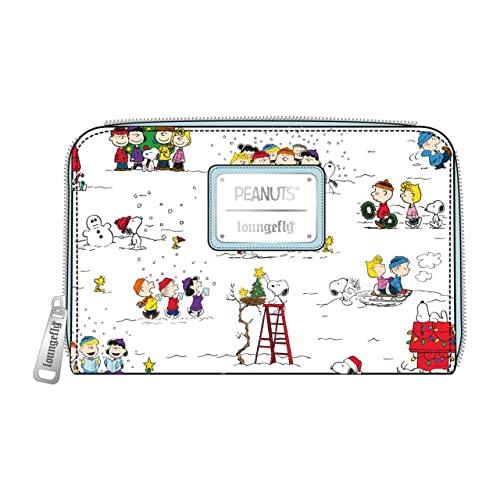 Loungefly Peanuts Happy Holidays All Over Print Zip around Wallet4