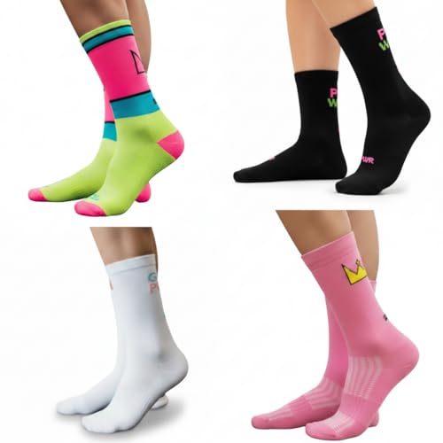 Meia Poliamida Corrida Feminino Cano Medio Compressão Top Ciclismo Bike Academia Tamanho Único 35 ao 43 Anti Bolhas Esportiva Sport Performance Feminina (Rosa)