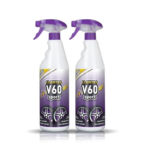 Sisbrill V60 Sport Limpia Llantas - Neutro y Seguro - Efecto Gecko Spray - Pack 2 Unidades