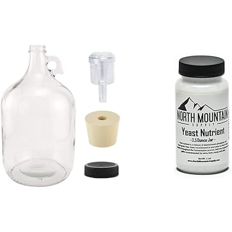 Yeast Nutrient and Glass Fermenting Jug