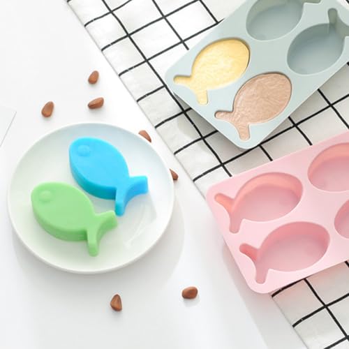 Moldes de silicona para hielo forma peces 2 piezas miniatura 2
