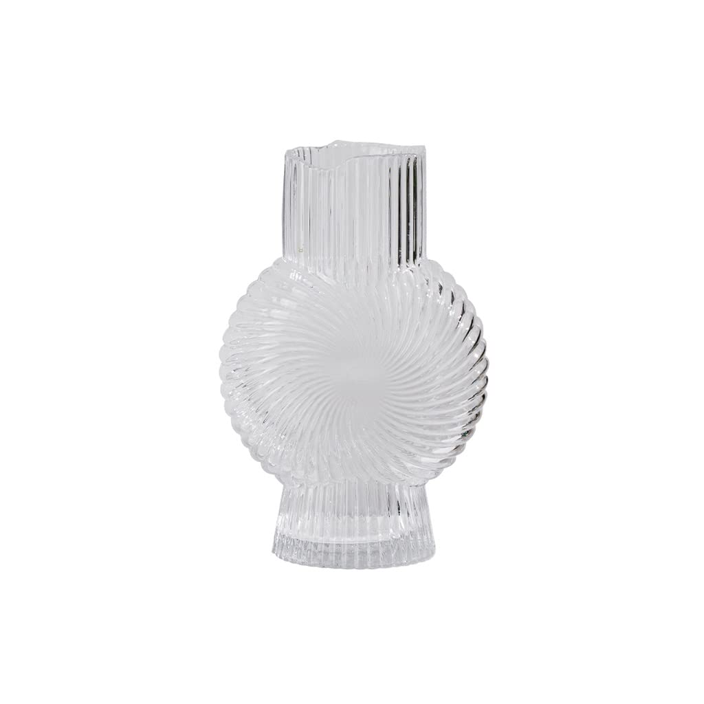Vase hydroponique haut de gamme en verre transparent blanc pour tulipe