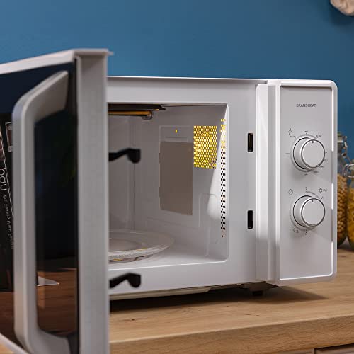 Cecotec 23 Liter Mikrowelle mit Grill Grandheat 4110 800 W auf 6 Stufen, Grill 1000 W, 3D Wave Technologie, Anti-Dirt iTech Beschichtung, Timer, Weiß mit Full Crystal Tür 6 Cecotec 23 Liter Mikrowelle mit Grill Grandheat 4110 800 W auf 6 Stufen, Grill 1000 W, 3D Wave Technologie, Anti-Dirt iTech Beschichtung, Timer, Weiß mit Full Crystal Tür