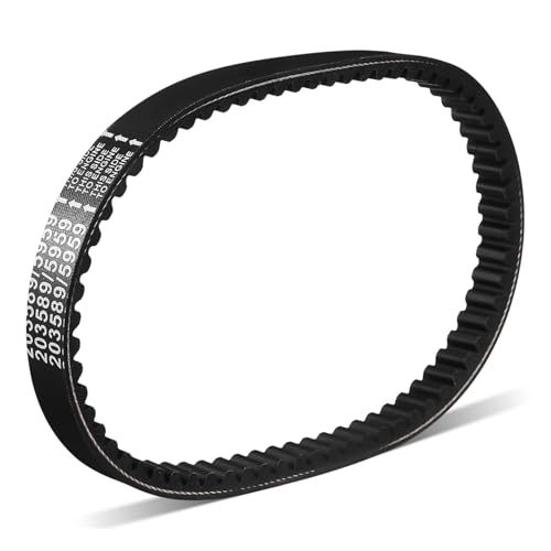 Cabilock Correa de transmisión ir kart reemplazo deber ir cinturón de karts correas de transmisión flexible correr correa del motor correa para motor fibra de aramida Black