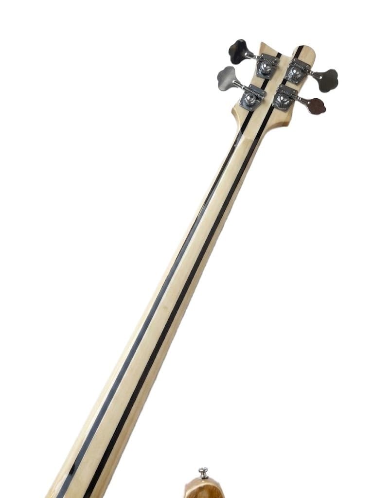 Basso elettrico Solid Body, legno esotico con costruzione neck-through, 4 corde full size for rock classico (Bajo Eléctrico)
