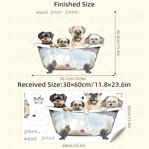 Vinilo Decorativo Perrito para Baño y Dormitorio miniatura 4