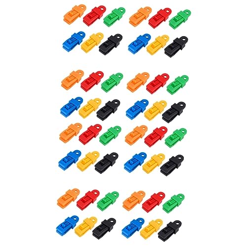 POPETPOP 2 Juegos Hebilla De Cuerda De Viento De Tienda Clips De Lona De Alta Resistencia Calibres De Oído Piercing Clip para Toldos Grapas para Toldos Gancho para Acampar Nylon 24 Uds * 2