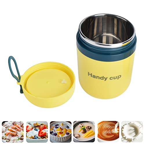 Listado de Frascos térmicos para comida disponible en línea. 41 500 ml Contenedor de Alimentos Aislado para Comida Caliente, Frasco de Sopa de Acero Inoxidable 304 con Aislamiento Al Vacío con Cuchara Plegable, Mango de Silicona, Contenedor de...