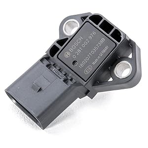 BOSCH 0281002976 OE Manifold Absolute Pressure (MAP) Sensor - Compatible with Select Audi A3, A8, Q7, TT RS, TTS; Porsche Macan; Volkswagen Beetle, Golf, Jetta, Passat, Touareg + More