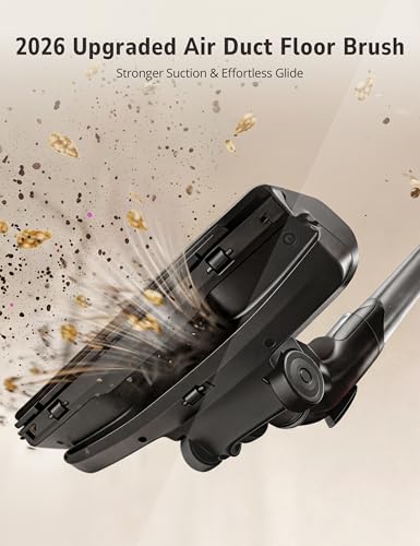 Image of Aspiron Canister Vacuum Cleaner,1700W 45KPA Bagged Canister Vacuum,6QT Large Capacity,HEPA Filter,Auto Cord Rewind,Low Noise,Variable Power Control,8M Cleaning Radius for Hard Floor,Pet Hair,Carpet