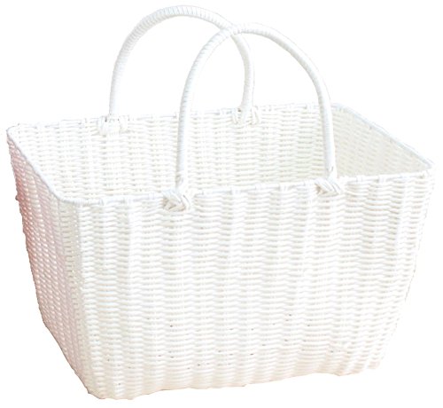 Amazon｜村田屋産業 カゴバスケット ビニール製 PPショッピングバッグ