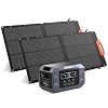 Solar Generator 2200W GRECELL Portable Power Station 1126Wh with Solar Panel 2×100W, LiFePO4 Battery, Solar Generator for Home Use Outdoor RV