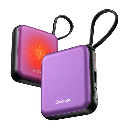 OCOOPA Calentador de Manos Recargable 2 Unidades, Eléctrico USB Calienta Manos Reutilizables 4000mAh, 3 Niveles hasta 52°C, Regalos Originales para Mujer, Ideal para Navidad, Viajar y Aire Libre OCOOPA Calentador de Manos Recargable 2 Unidades, Eléctrico USB Calienta Manos Reutilizables 4000mAh, 3 Niveles hasta 52°C, Regalos Originales para Mujer, Ideal para Navidad, Viajar y Aire Libre